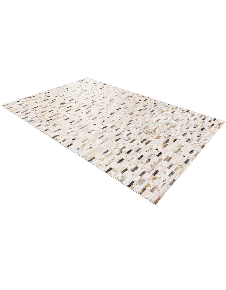 Detail image of  5' 2 x 7' 11 Cowhide Stocks Rug