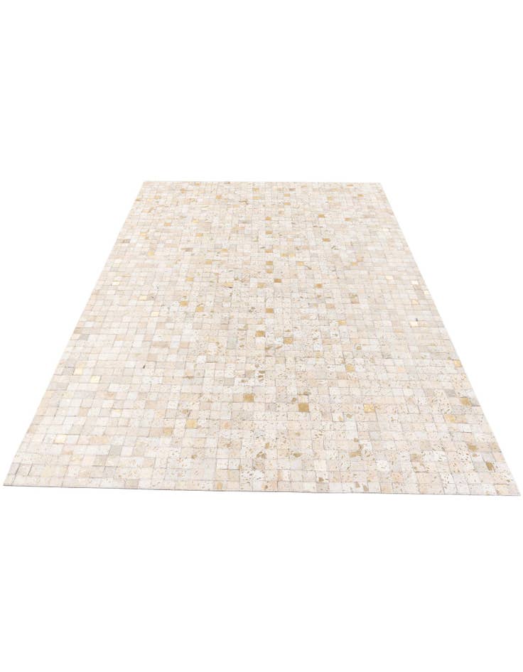 Detail image of  5' 4 x 7' 6 Cowhide Stocks Rug