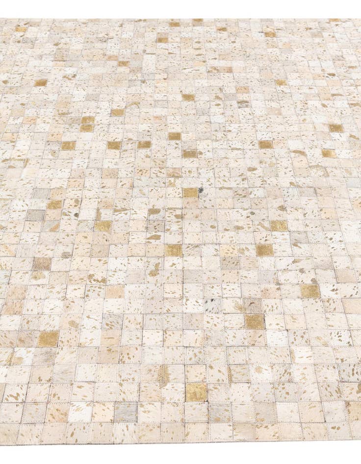 Detail image of  5' 4 x 7' 6 Cowhide Stocks Rug