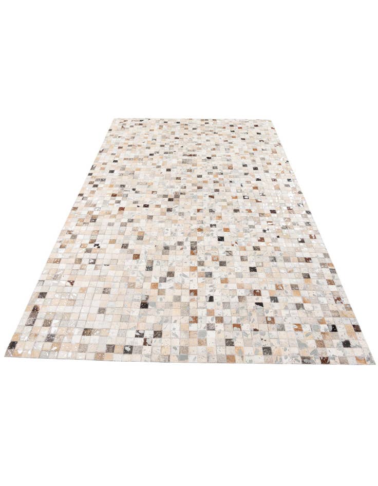 Detail image of  5' x 8' Cowhide Stocks Rug