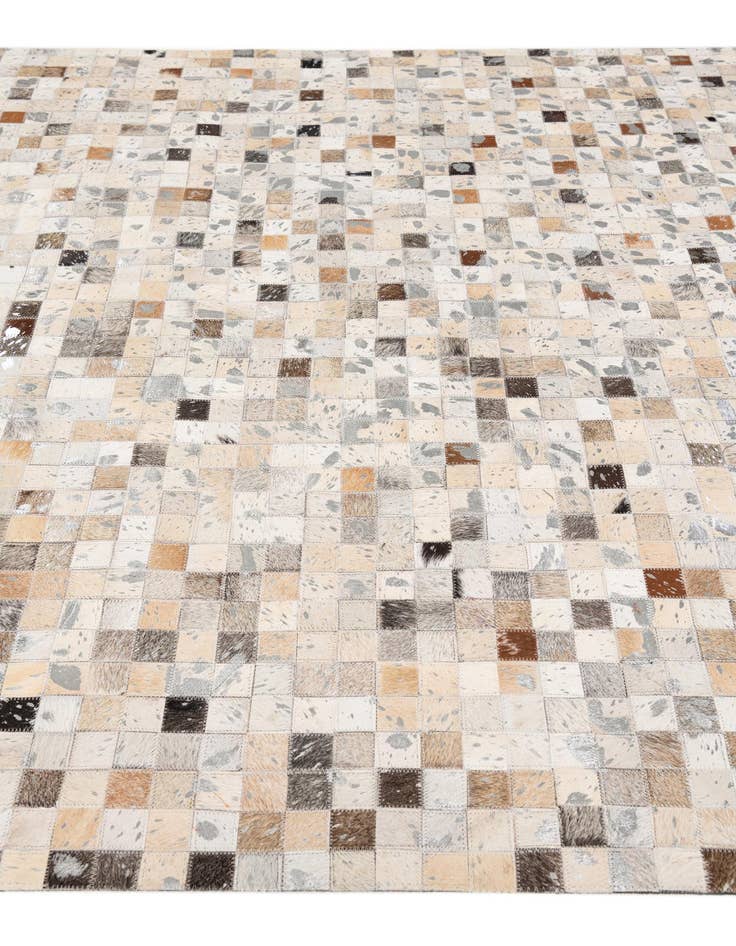 Detail image of  5' x 8' Cowhide Stocks Rug