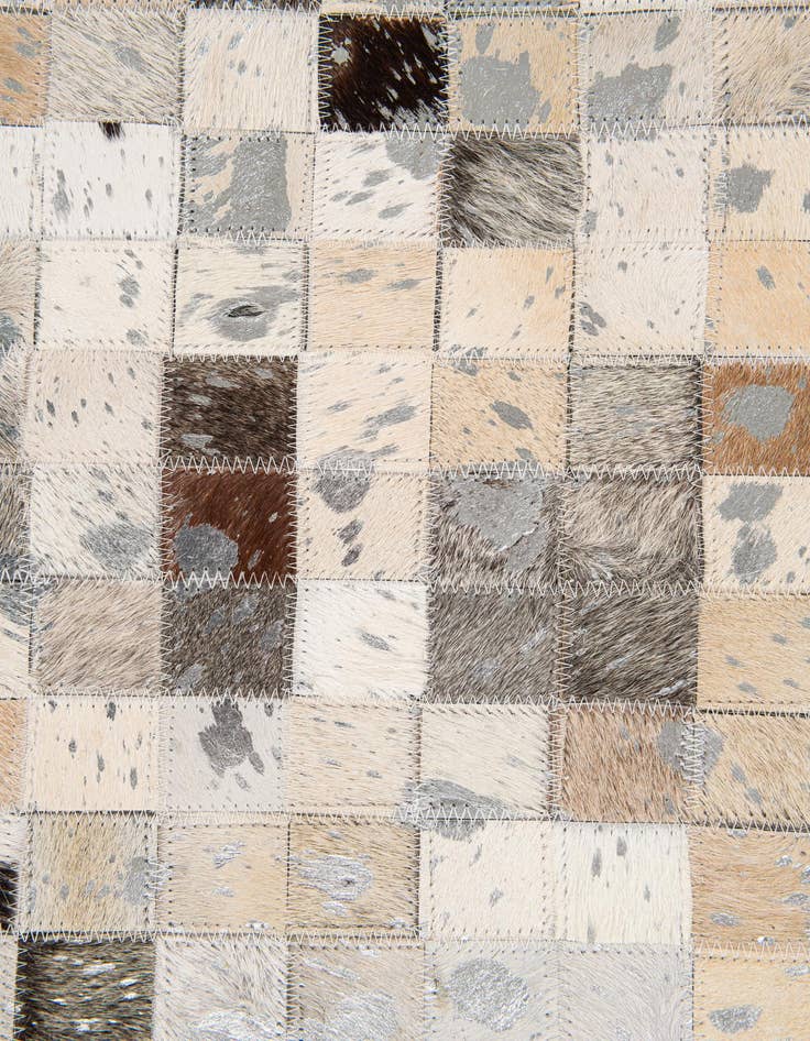 Detail image of  5' x 8' Cowhide Stocks Rug
