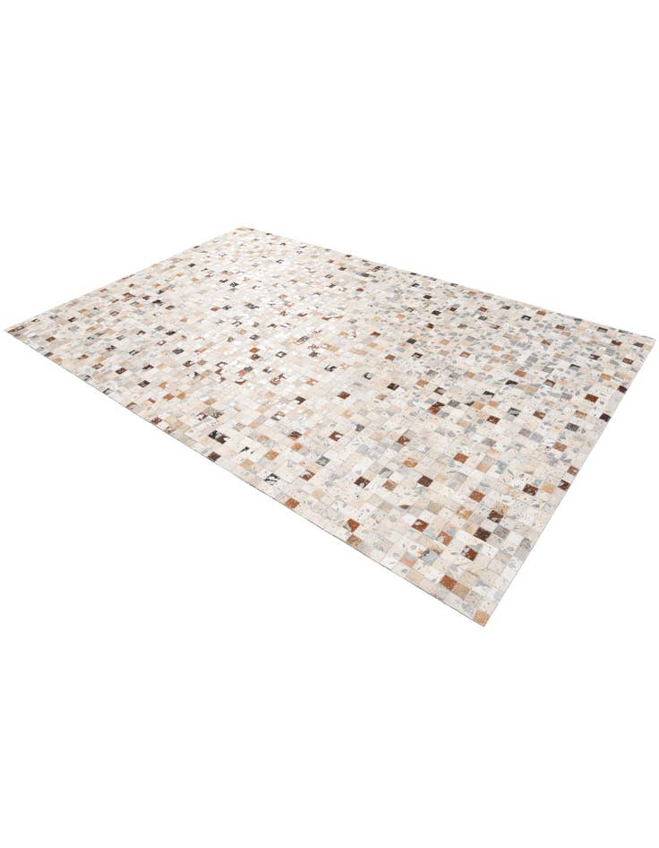 Detail image of  5' 1 x 7' 11 Cowhide Stocks Rug