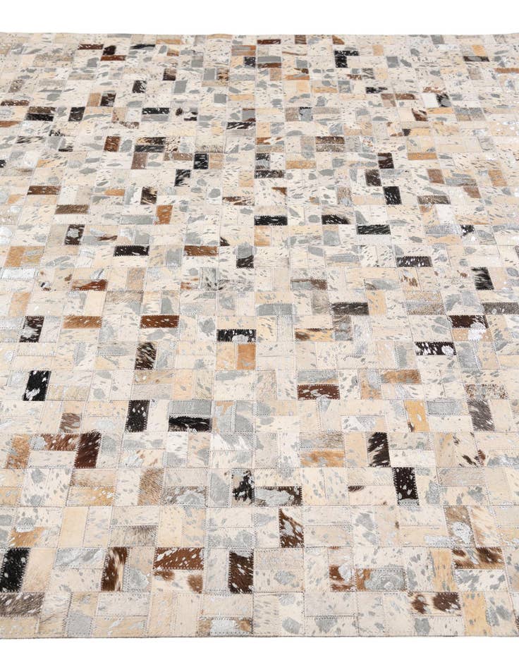 Detail image of  5' x 7' 6 Cowhide Stocks Rug