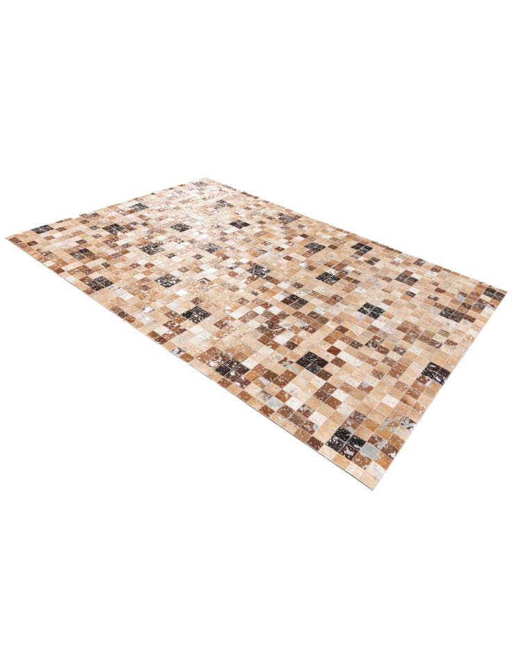 Detail image of  5' 3 x 7' 7 Cowhide Stocks Rug