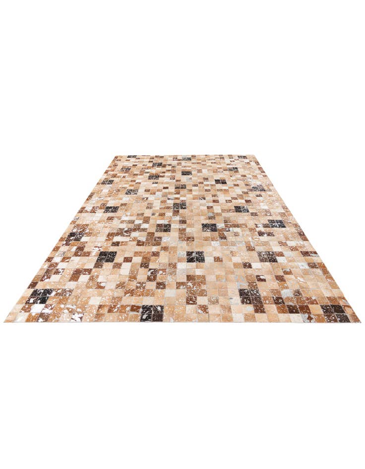 Detail image of  5' 3 x 7' 7 Cowhide Stocks Rug