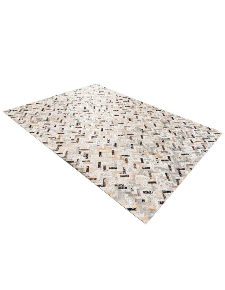 Detail image of  5' 4 x 7' 4 Cowhide Stocks Rug