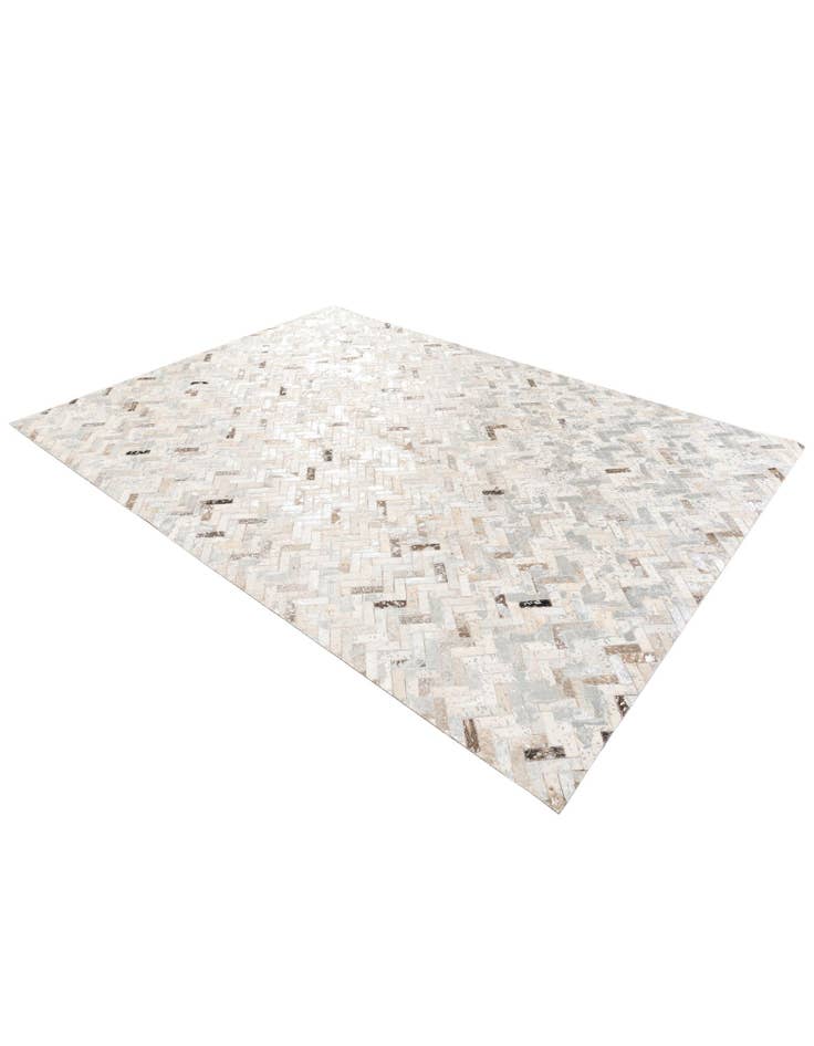 Detail image of  5' 5 x 7' 6 Cowhide Stocks Rug