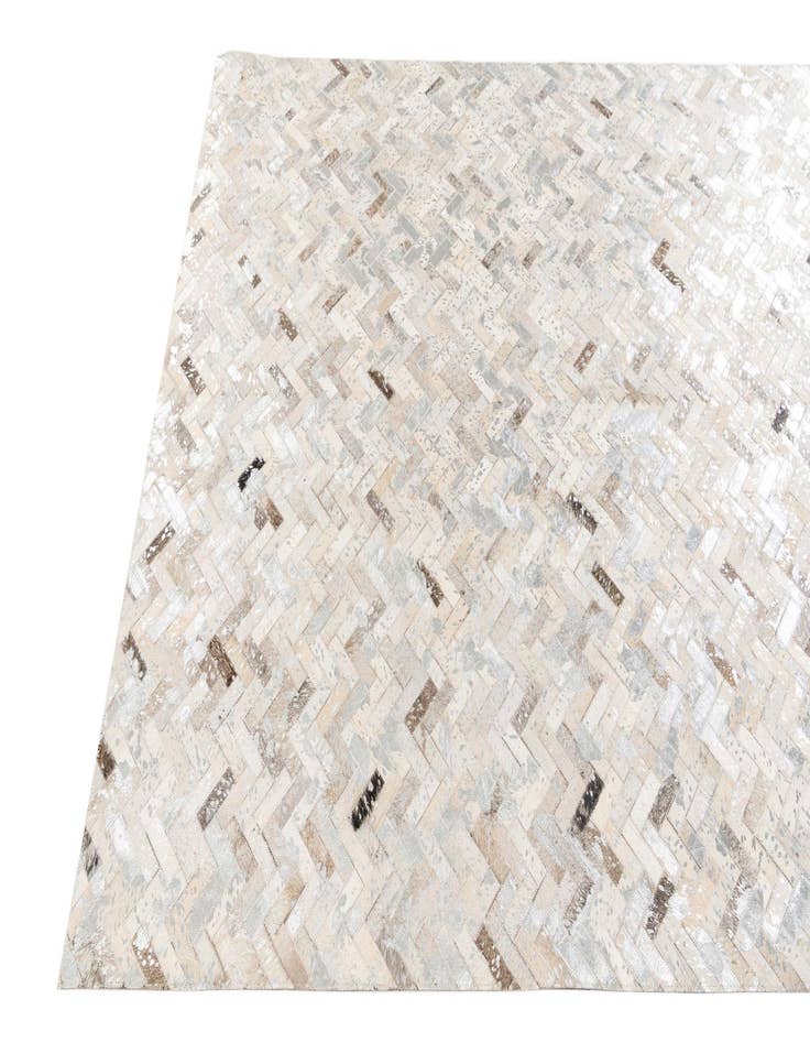 Detail image of  5' 5 x 7' 6 Cowhide Stocks Rug