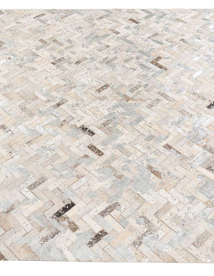 Detail image of  5' 5 x 7' 6 Cowhide Stocks Rug