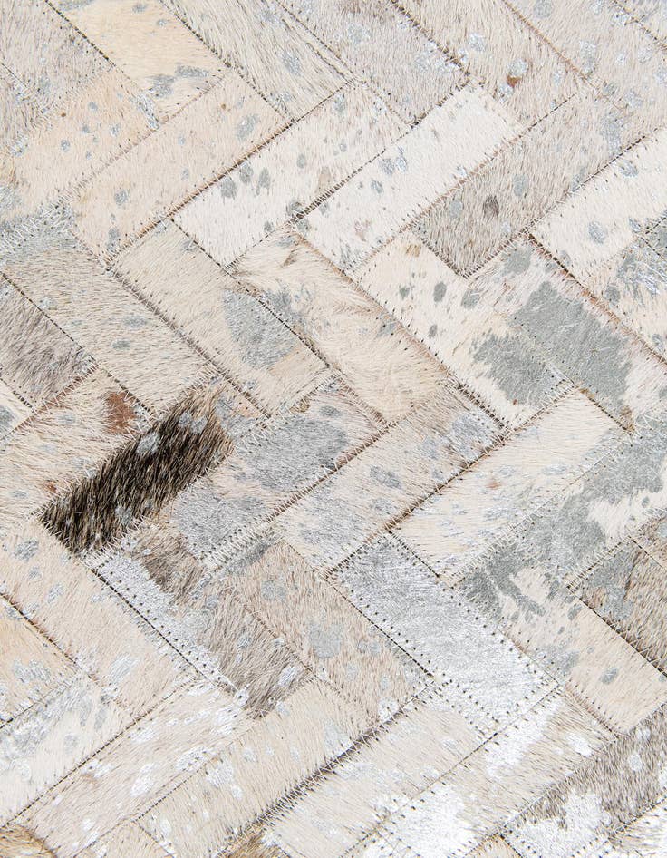 Detail image of  5' 5 x 7' 6 Cowhide Stocks Rug