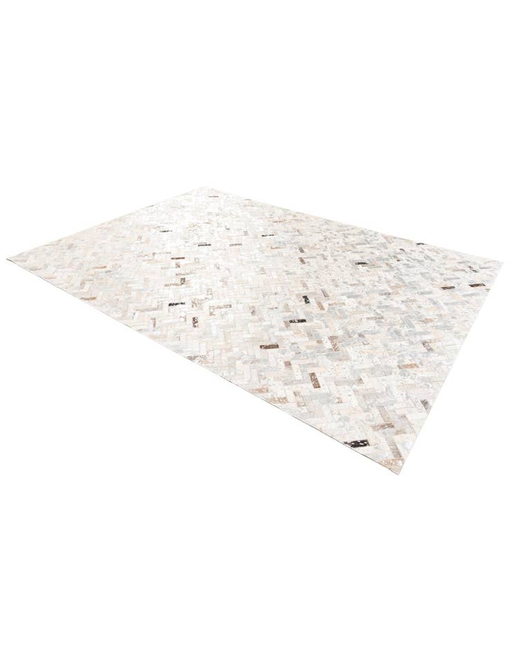 Detail image of  5' 4 x 7' 7 Cowhide Stocks Rug