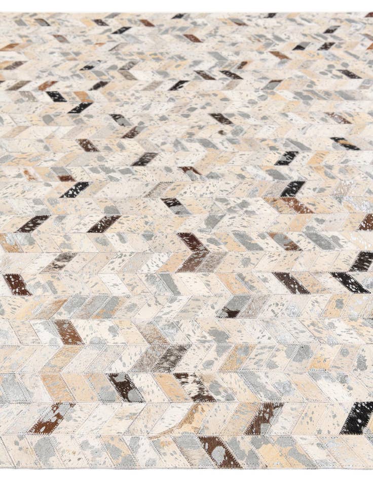 Detail image of  5' 4 x 7' 8 Cowhide Stocks Rug