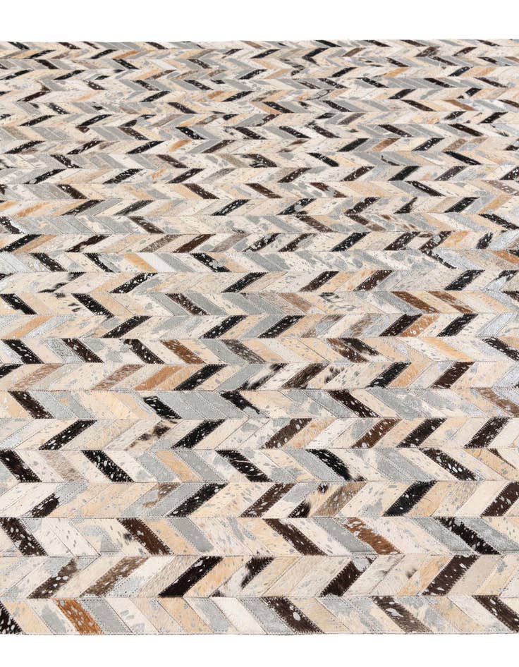 Detail image of  5' 4 x 7' 6 Cowhide Stocks Rug