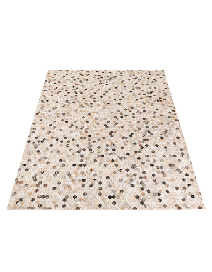 Detail image of  5' 6 x 7' 7 Cowhide Stocks Rug