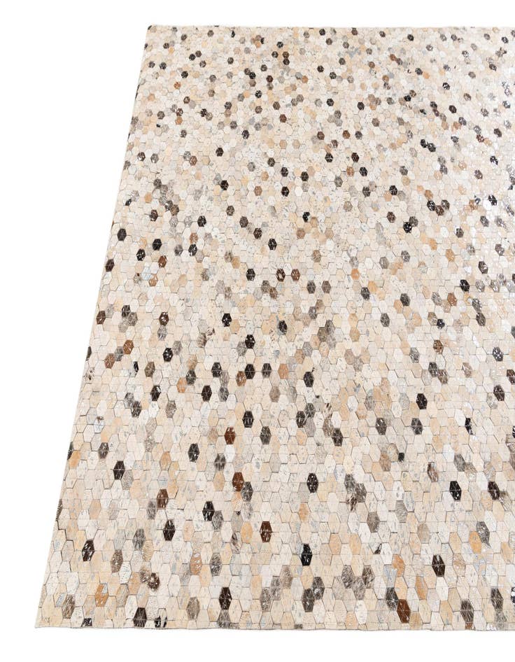 Detail image of  5' 6 x 7' 7 Cowhide Stocks Rug