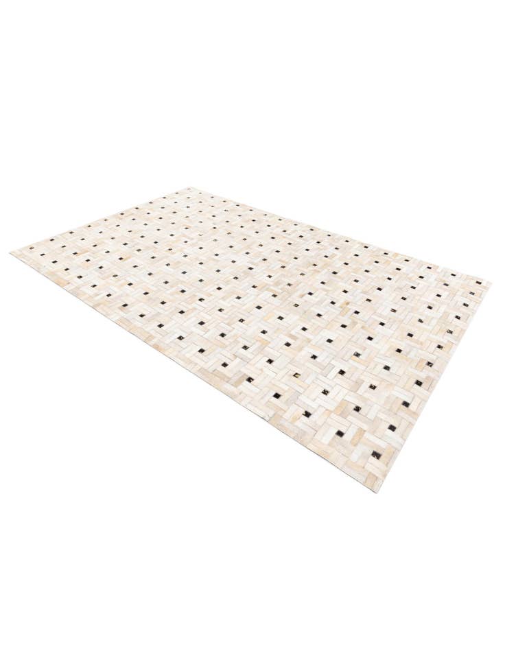 Detail image of  5' 1 x 7' 11 Cowhide Stocks Rug