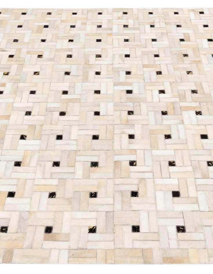 Detail image of  5' 1 x 7' 11 Cowhide Stocks Rug