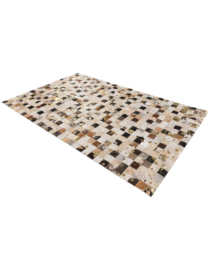 Detail image of  5' 1 x 8' Cowhide Stocks Rug