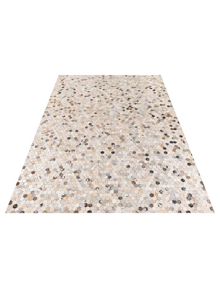 Detail image of  5' 4 x 7' 6 Cowhide Stocks Rug