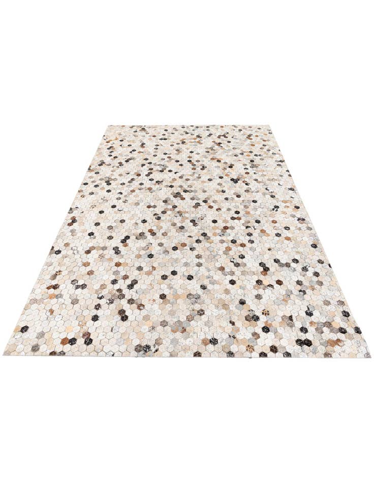 Detail image of  5' 4 x 7' 7 Cowhide Stocks Rug