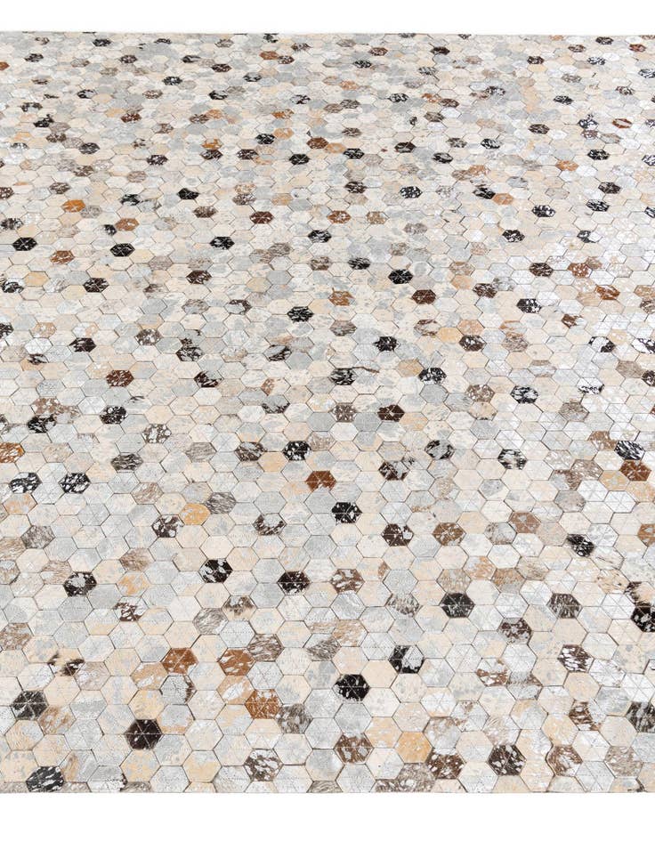 Detail image of  5' 4 x 7' 9 Cowhide Stocks Rug