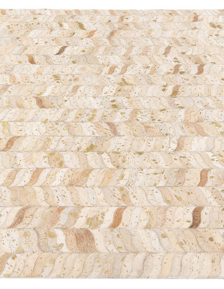 Detail image of  5' x 8' Cowhide Stocks Rug