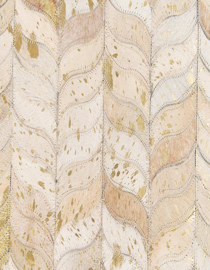 Detail image of  5' x 8' Cowhide Stocks Rug