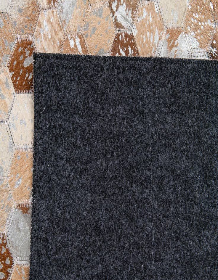 Detail image of  5' 4 x 7' 8 Cowhide Stocks Rug