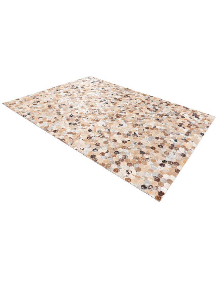 Detail image of  5' 5 x 7' 6 Cowhide Stocks Rug