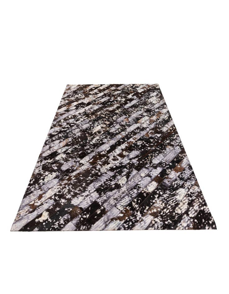 Detail image of  5' 1 x 8' Cowhide Stocks Rug
