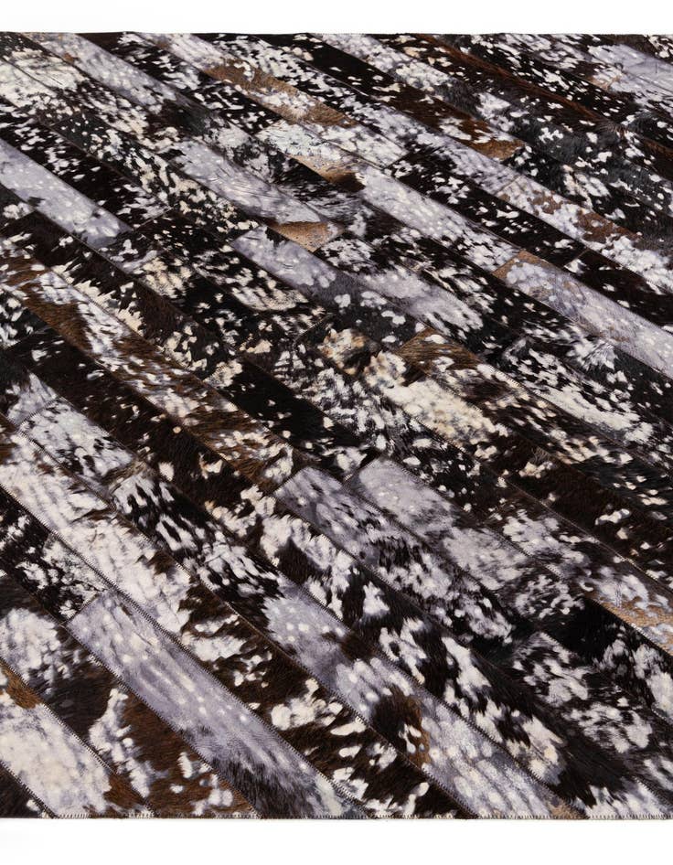 Detail image of  5' 1 x 8' Cowhide Stocks Rug