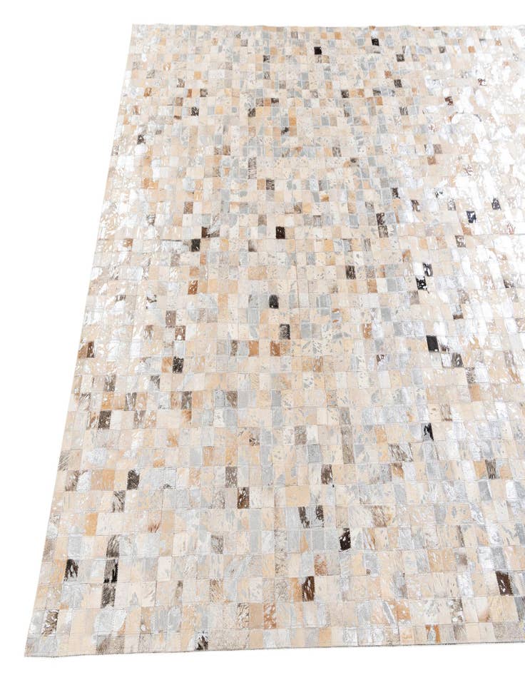 Detail image of  5' 5 x 7' 8 Cowhide Stocks Rug