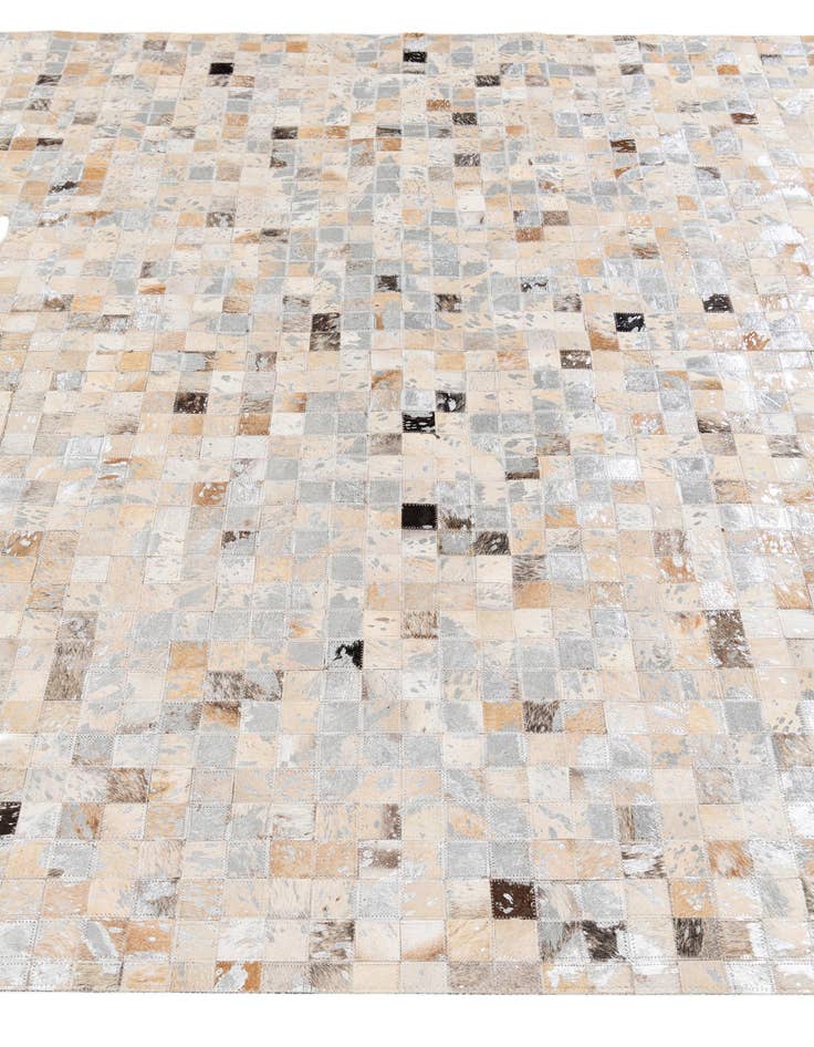 Detail image of  5' 5 x 7' 8 Cowhide Stocks Rug