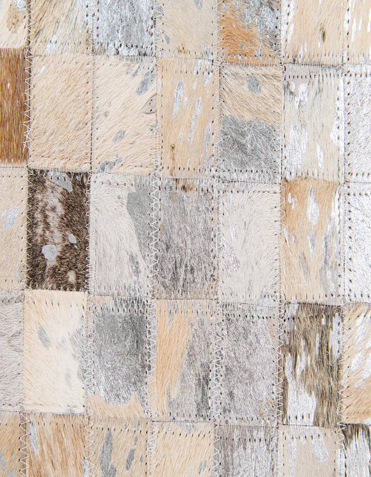 Detail image of  5' 5 x 7' 8 Cowhide Stocks Rug