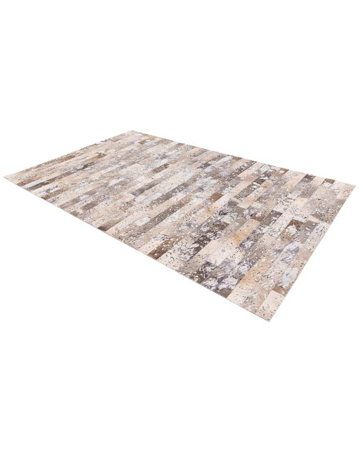 Detail image of  5' 1 x 8' Cowhide Stocks Rug