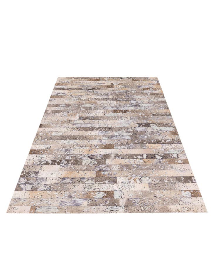 Detail image of  5' 1 x 8' Cowhide Stocks Rug