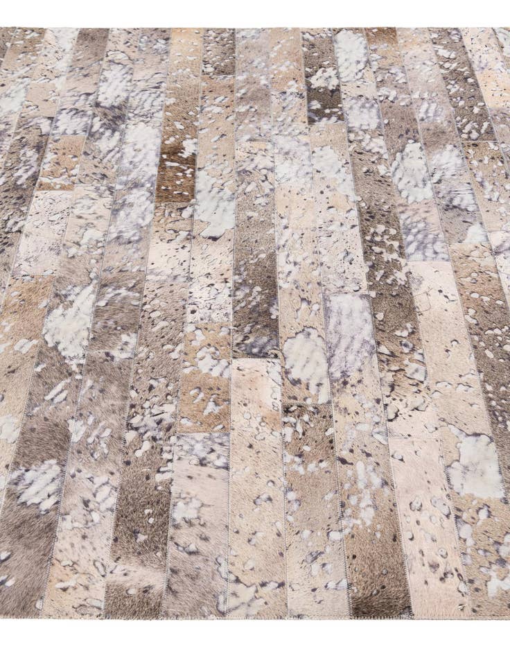 Detail image of  5' 1 x 8' Cowhide Stocks Rug