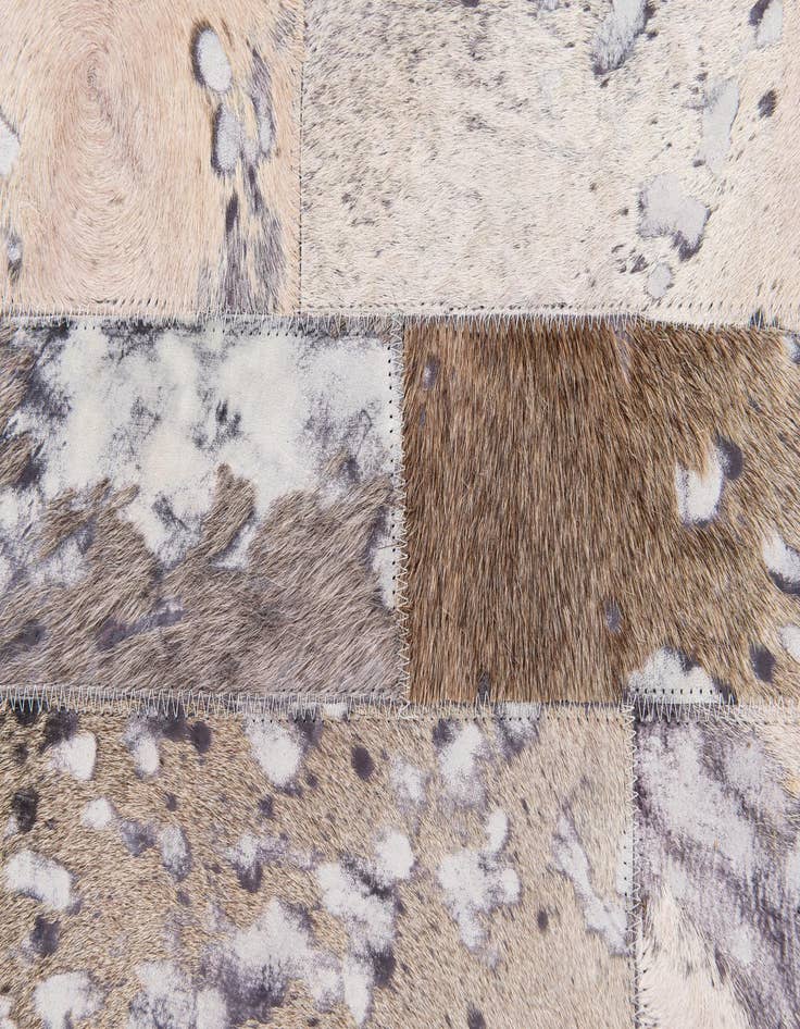Detail image of  5' 1 x 8' Cowhide Stocks Rug
