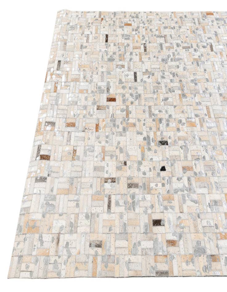 Detail image of  5' x 8' 2 Cowhide Stocks Rug
