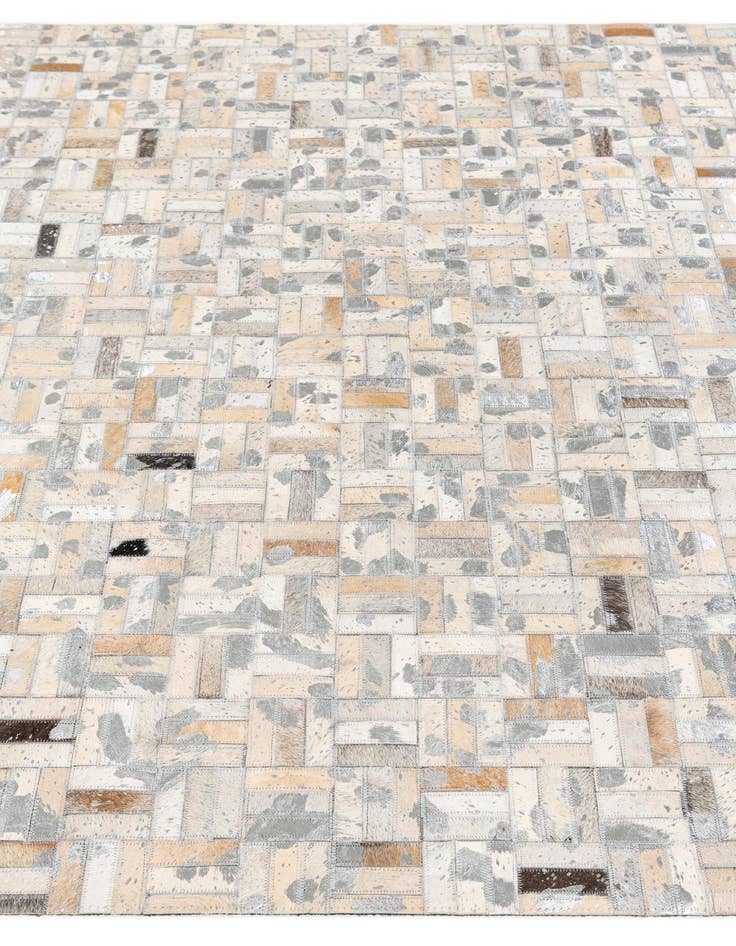 Detail image of  5' x 8' 2 Cowhide Stocks Rug