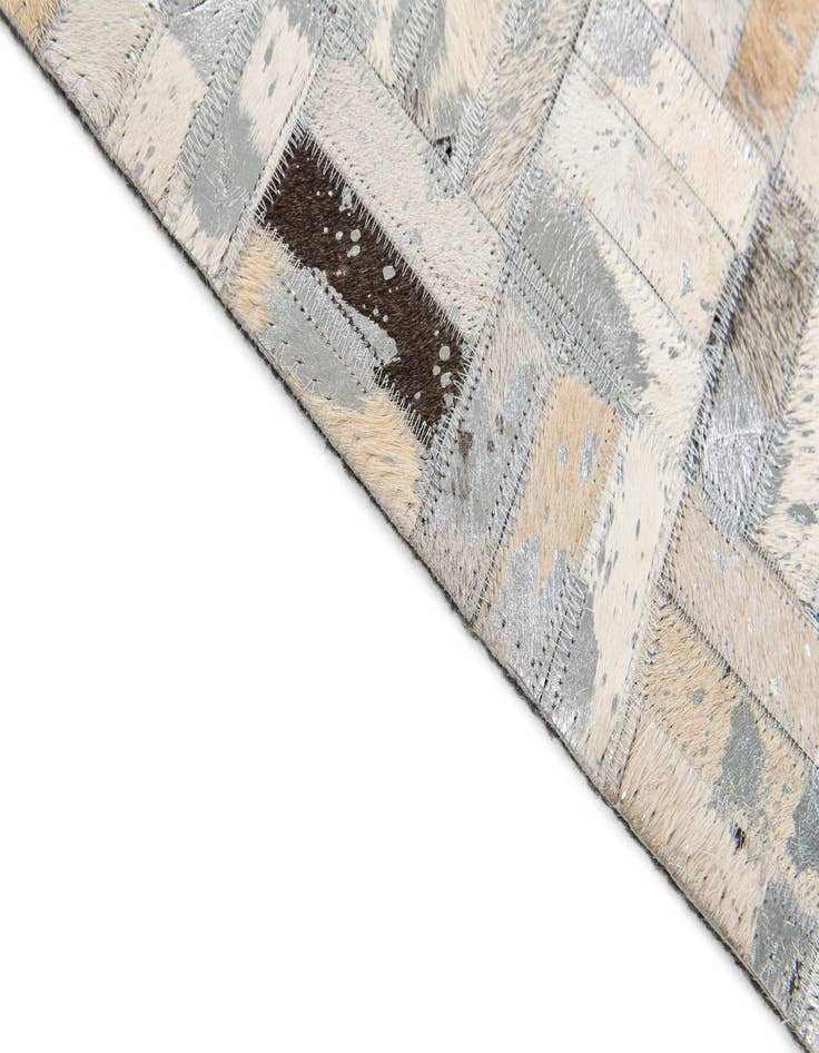 Detail image of  5' x 8' 2 Cowhide Stocks Rug