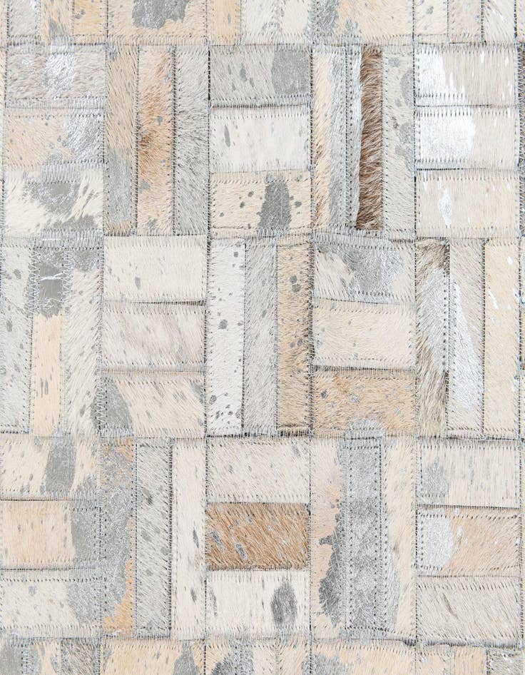 Detail image of  5' x 8' 2 Cowhide Stocks Rug