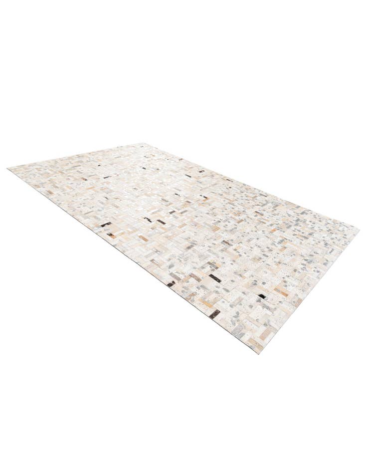 Detail image of  4' 11 x 8' 1 Cowhide Stocks Rug