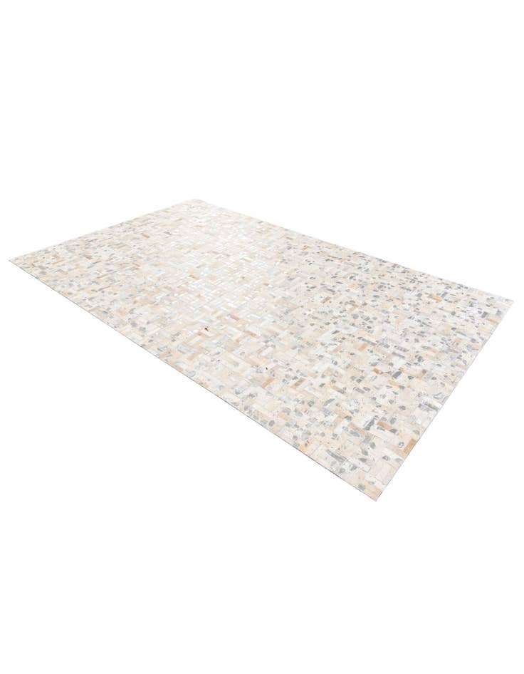 Detail image of  4' 11 x 8' 1 Cowhide Stocks Rug