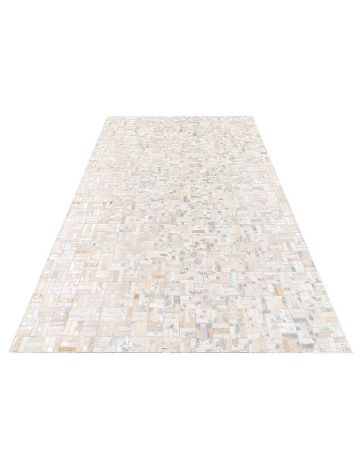 Detail image of  4' 11 x 8' 1 Cowhide Stocks Rug