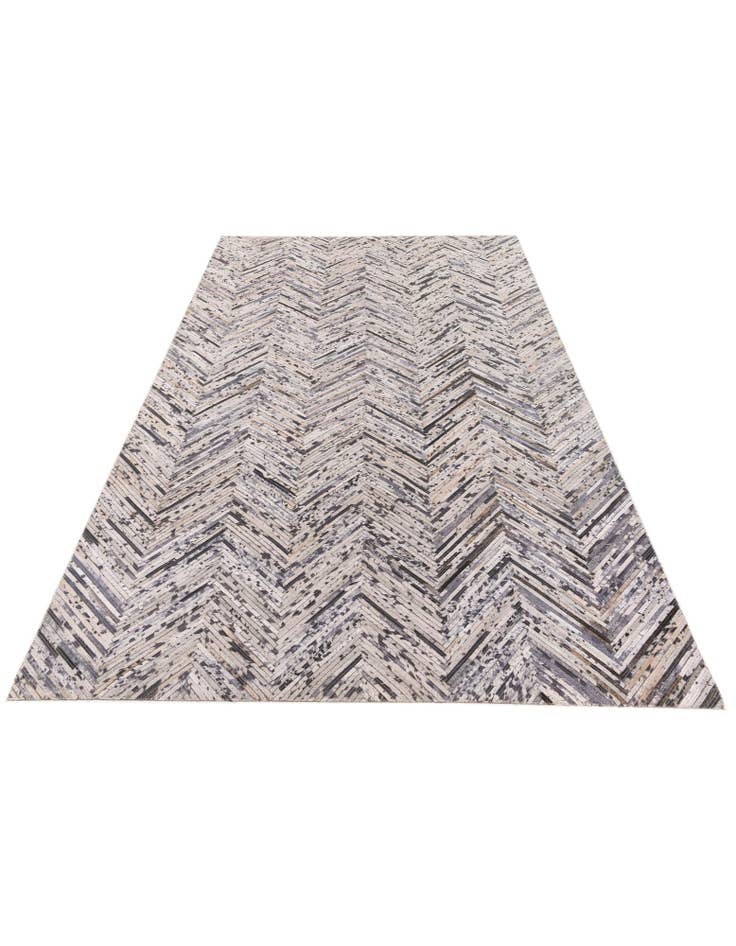 Detail image of  4' 11 x 8' 1 Cowhide Stocks Rug