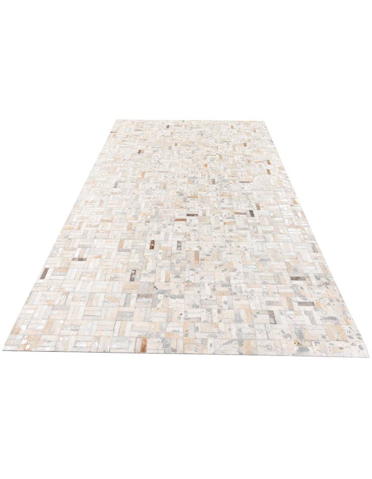 Detail image of  4' 11 x 8' 1 Cowhide Stocks Rug