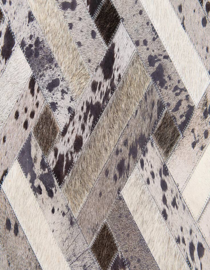 Detail image of  5' x 8' Cowhide Stocks Rug