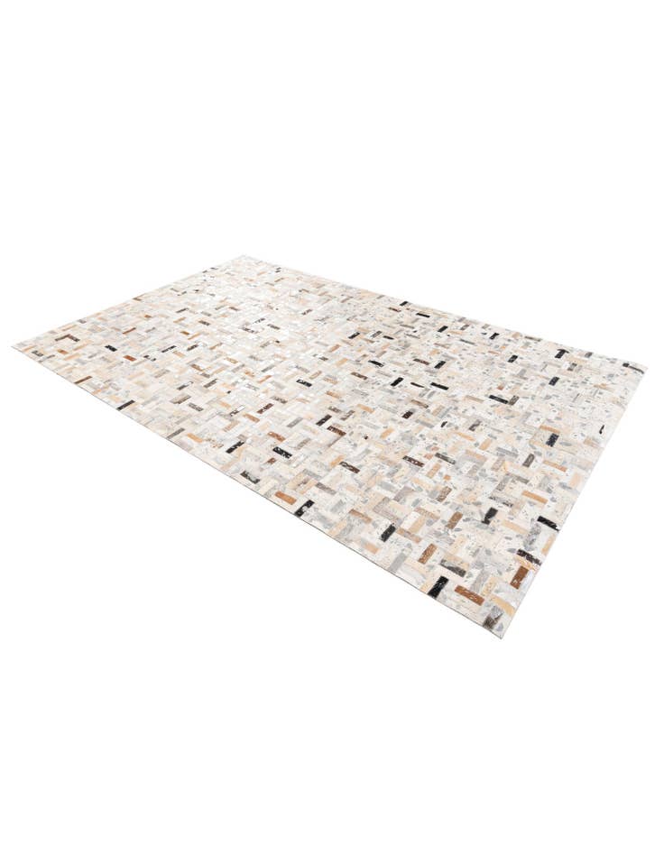 Detail image of  5' x 7' 11 Cowhide Stocks Rug